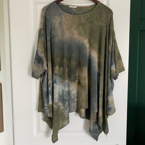 Jodifl | Green Tie-dye Tunic